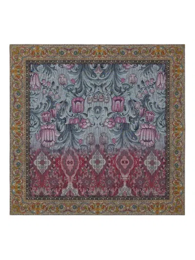 Pierre-louis Mascia Geometric-pattern Scarf In Brown