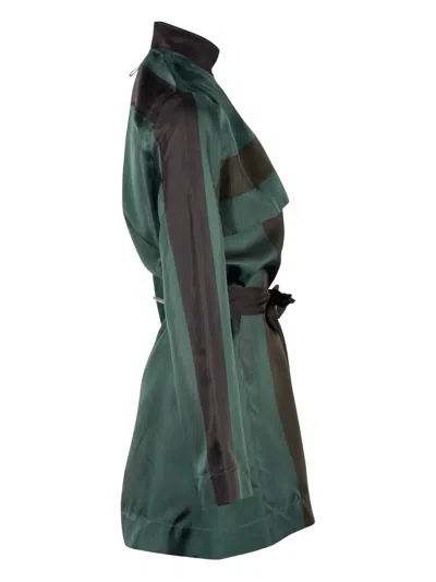 Pre-owned Hermes 真丝束腰衬衫 In Green