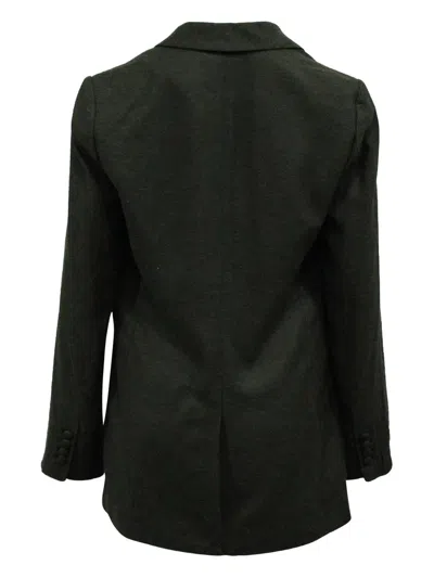 Pre-owned Tory Burch Tuxedo-stripe Blazer In Black