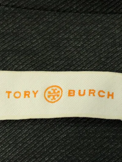 Pre-owned Tory Burch Tuxedo-stripe Blazer In Black