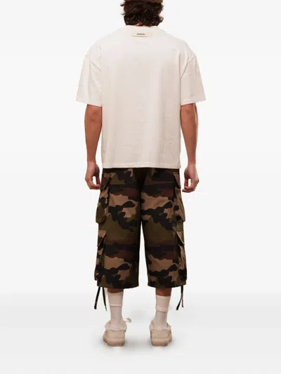 Rough Logo-print T-shirt In White