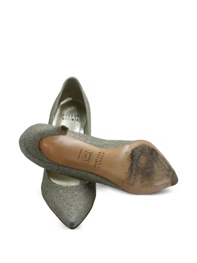 Pre-owned Stuart Weitzman Heist 高跟鞋（9.5厘米） In Gray