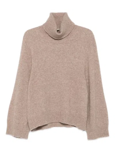 Boboutic Turtleneck Cashmere-blend Sweater In Neutral