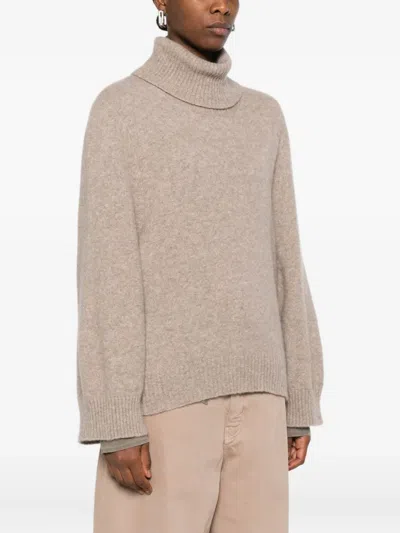 Boboutic Turtleneck Cashmere-blend Sweater In Neutral