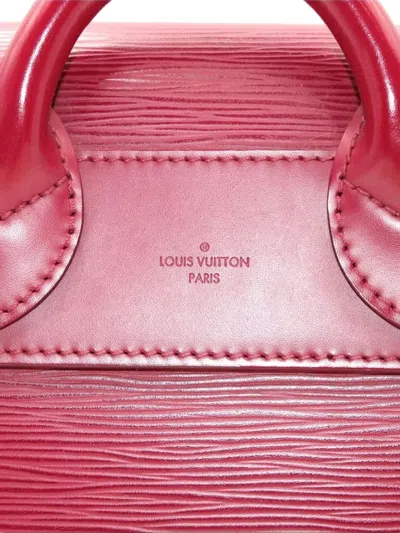 Pre-owned Louis Vuitton Leather Flap Bag In Pink