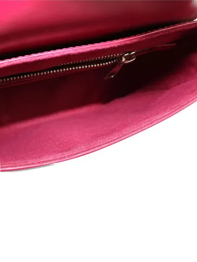 Pre-owned Louis Vuitton Leather Flap Bag In Pink