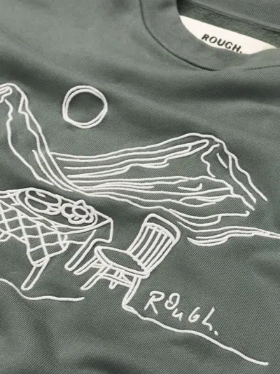 Rough Landscape-print Cotton Sweatshirt In Gray