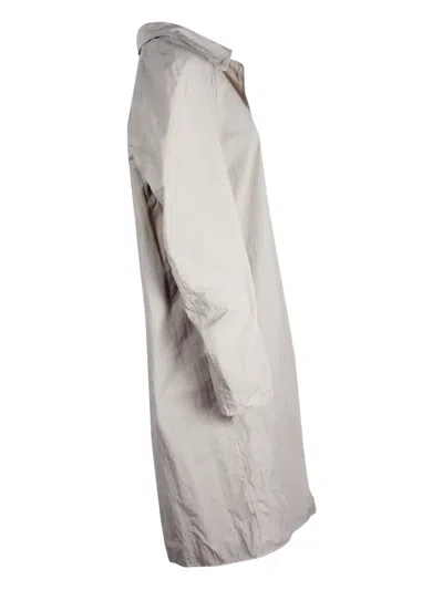 Pre-owned Lanvin Single-breasted Coat In Neutral