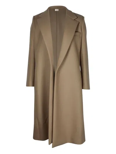Pre-owned The Row Peak-lapel Single-breasted Coat In Brown