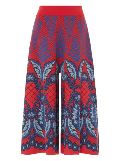 Temperley London Chevron-pattern Trousers In Multi