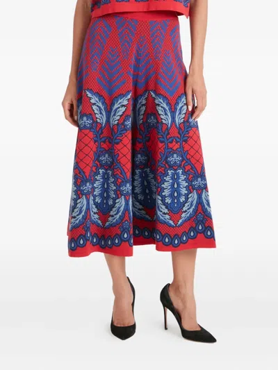Temperley London Chevron-pattern Trousers In Multi