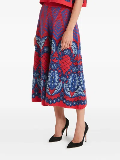 Temperley London Chevron-pattern Trousers In Multi