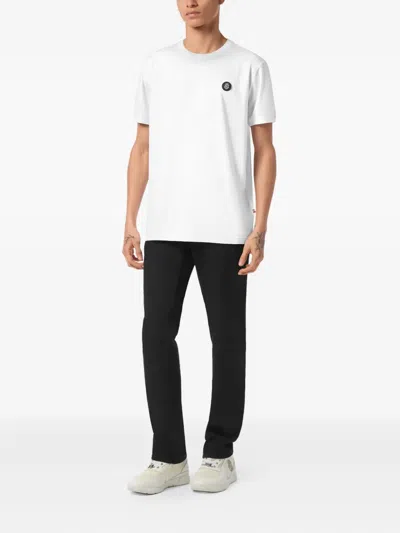 Billionaire Round Neck T-shirt Basic Men In White