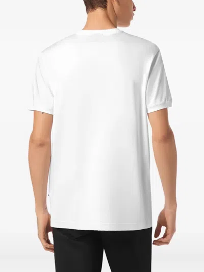 Billionaire Round Neck T-shirt Basic Men In White