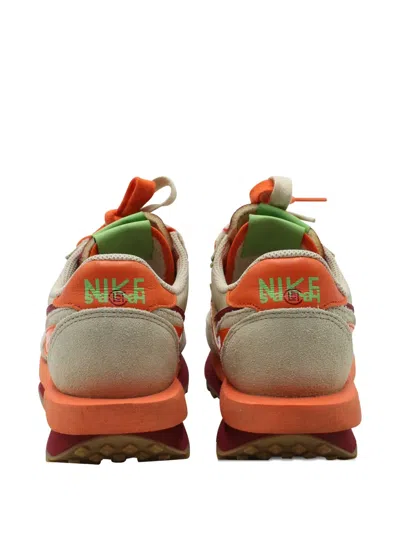 Pre-owned Nike Vintage X Sacai X Clot Ldwaffle "net Orange Blaze" Sneakers