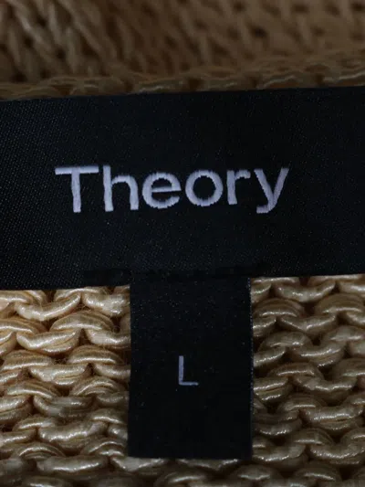 Pre-owned Theory Sleeveless Cotton Top In Neutral