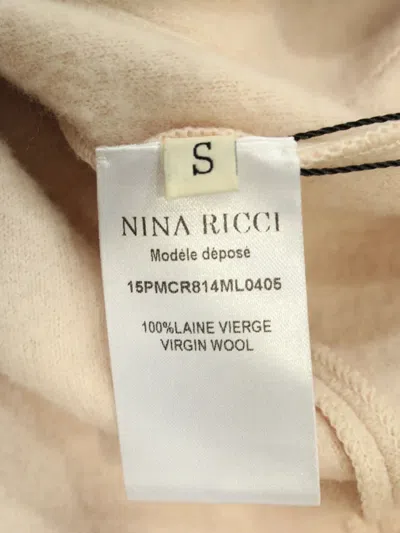 Pre-owned Nina Ricci Virgin Wool Trench Coat In Neutral