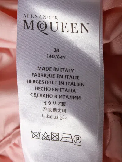 Pre-owned Alexander Mcqueen Ruffled Asymmetric Top In Pink