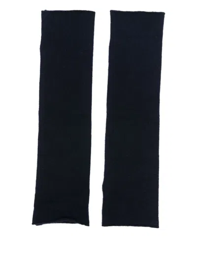 Lisa Yang Ribbed Cashmere Arm Warmers In Black