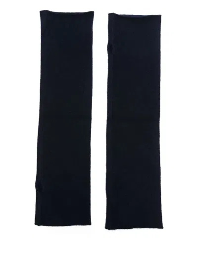 Lisa Yang Ribbed Cashmere Arm Warmers In Black