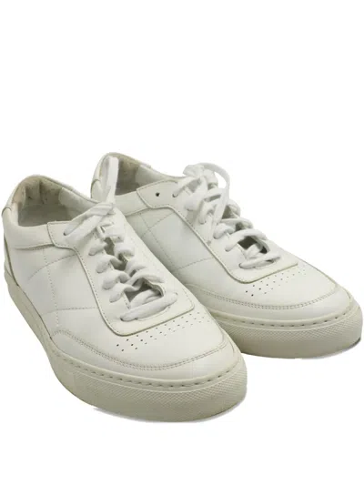 Pre-owned Common Projects Bball Leather Low-top Sneakers In White