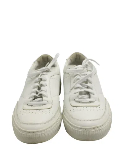Pre-owned Common Projects Bball Leather Low-top Sneakers In White
