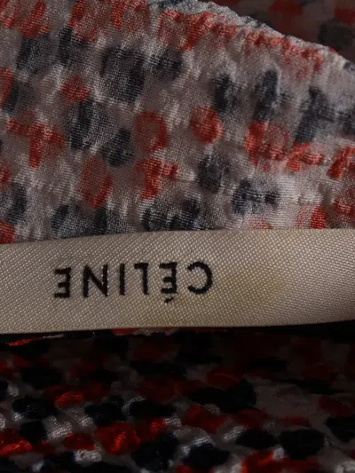 Pre-owned Celine Polka-dot Sleeveless Top In Red