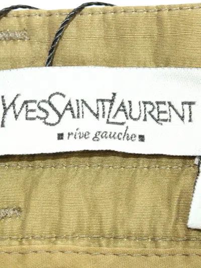 Pre-owned Saint Laurent Overlap Trousers In Green