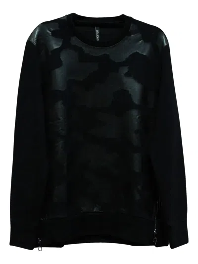 Pre-owned Neil Barrett Camouflage-pattern Patch Sweatshirt In Black