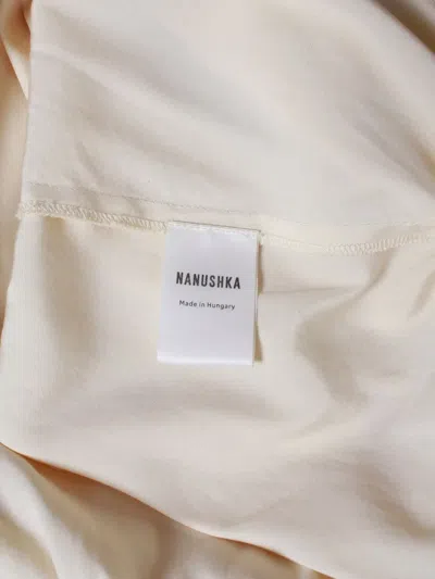 Pre-owned Nanushka Tie-front Jumpsuit In White