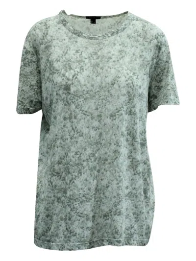Pre-owned Theory Camouflage-print T-shirt In Gray