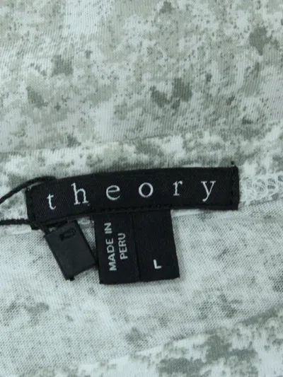 Pre-owned Theory Camouflage-print T-shirt In Gray