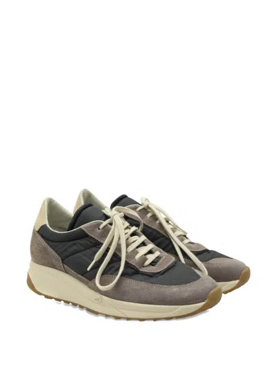 Pre-owned Common Projects Track Classic Panelled Sneakers In Gray