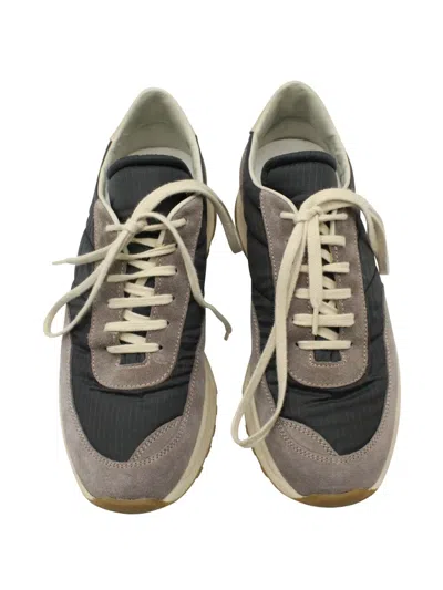 Pre-owned Common Projects Track Classic Panelled Sneakers In Gray