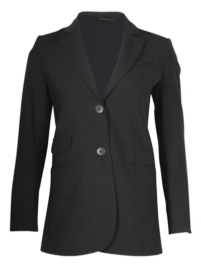 Pre-owned Theory Single-breasted Wool Blazer In Black