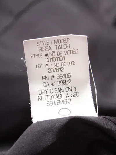 Pre-owned Theory Single-breasted Wool Blazer In Black