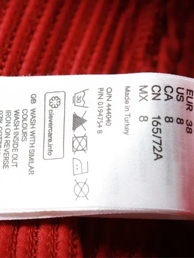 Pre-owned Isabel Marant Vintage X H&m Waxed Biker Jeans In Red