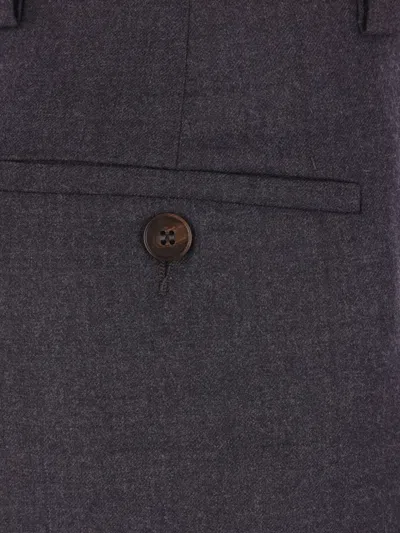 Incotex Virgin-wool Trousers In Gray