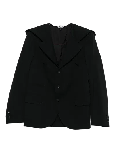 Black Comme Des Garçons Hooded Jacket In Black