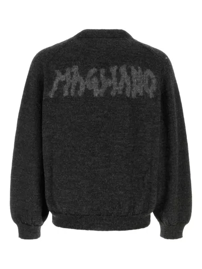 Magliano Logo-embellishment Wool Cardigan In Black