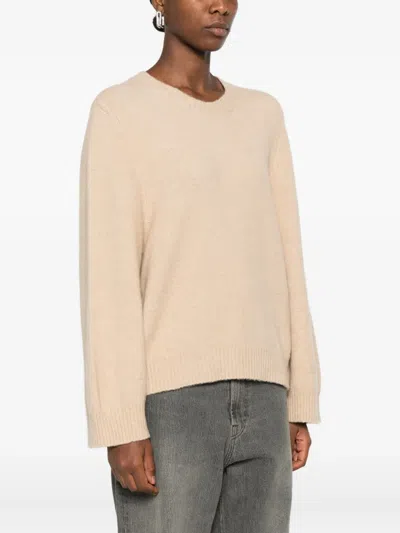 Boboutic Balloon-sleeve Knitted Sweater In Neutral