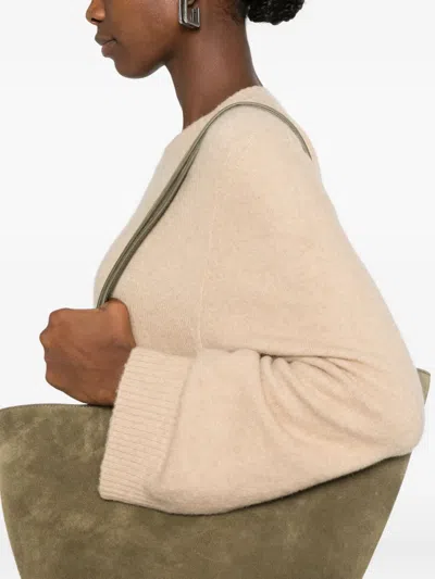 Boboutic Balloon-sleeve Knitted Sweater In Neutral