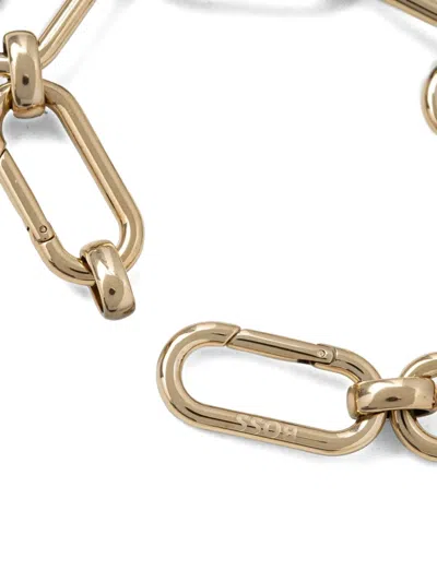 Hugo Boss Double B Chain-link Clasp Bracelet In Gold