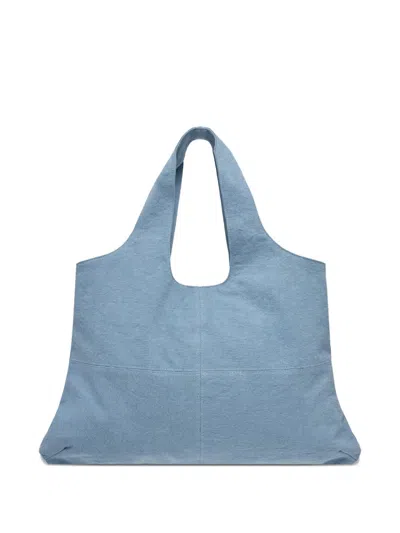 Rest&recreation Cotton Panelled Tote Bag In Blue