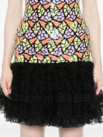 Gemy Maalouf Sequinned Minidress In Multi