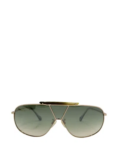 Pre-owned Balenciaga Gradient-lens Sunglasses In Gold