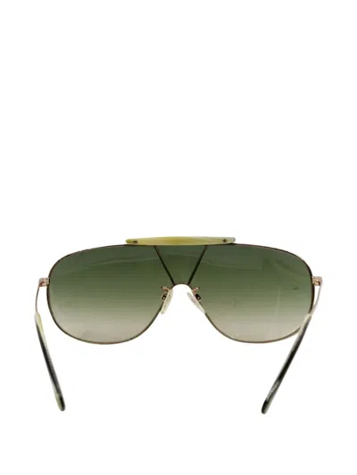 Pre-owned Balenciaga Gradient-lens Sunglasses In Gold