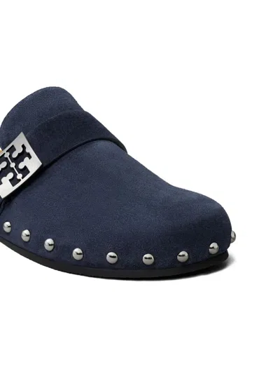 Tory Burch Mellow Studded Mule In Blue