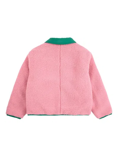 Bobo Choses Clover-print Reversible Jacket In Green