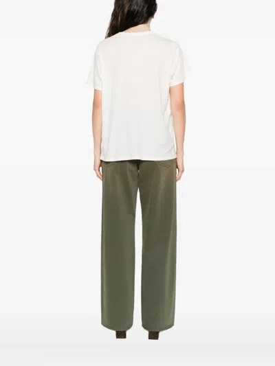 R13 Slogan-print T-shirt In White